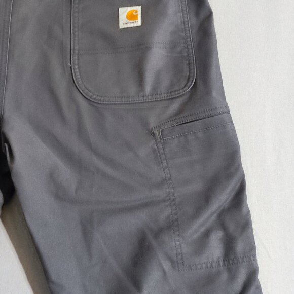 Carhartt workwear cargo pants men's size 38X34 grey straight leg relaxed fit - Picture 10 of 15